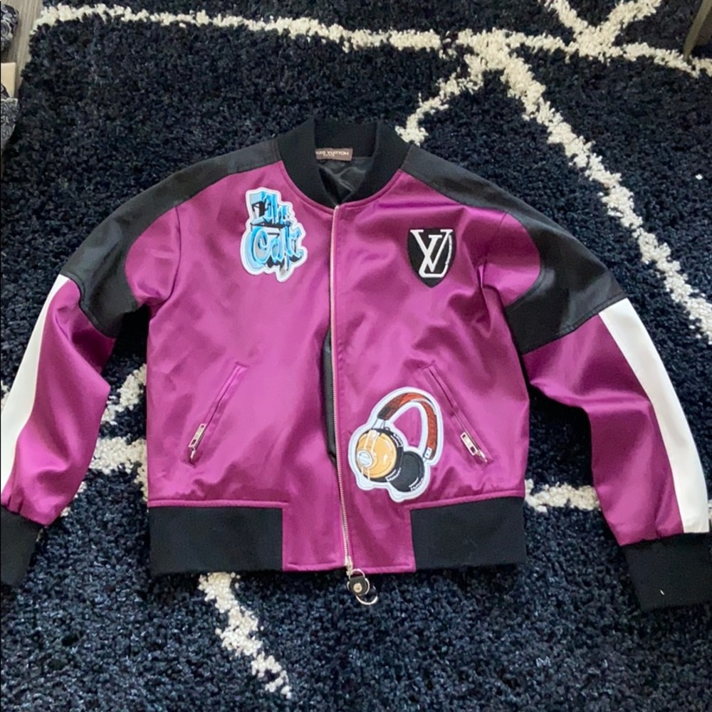 Purple Louis Vuitton Bomber Jacket